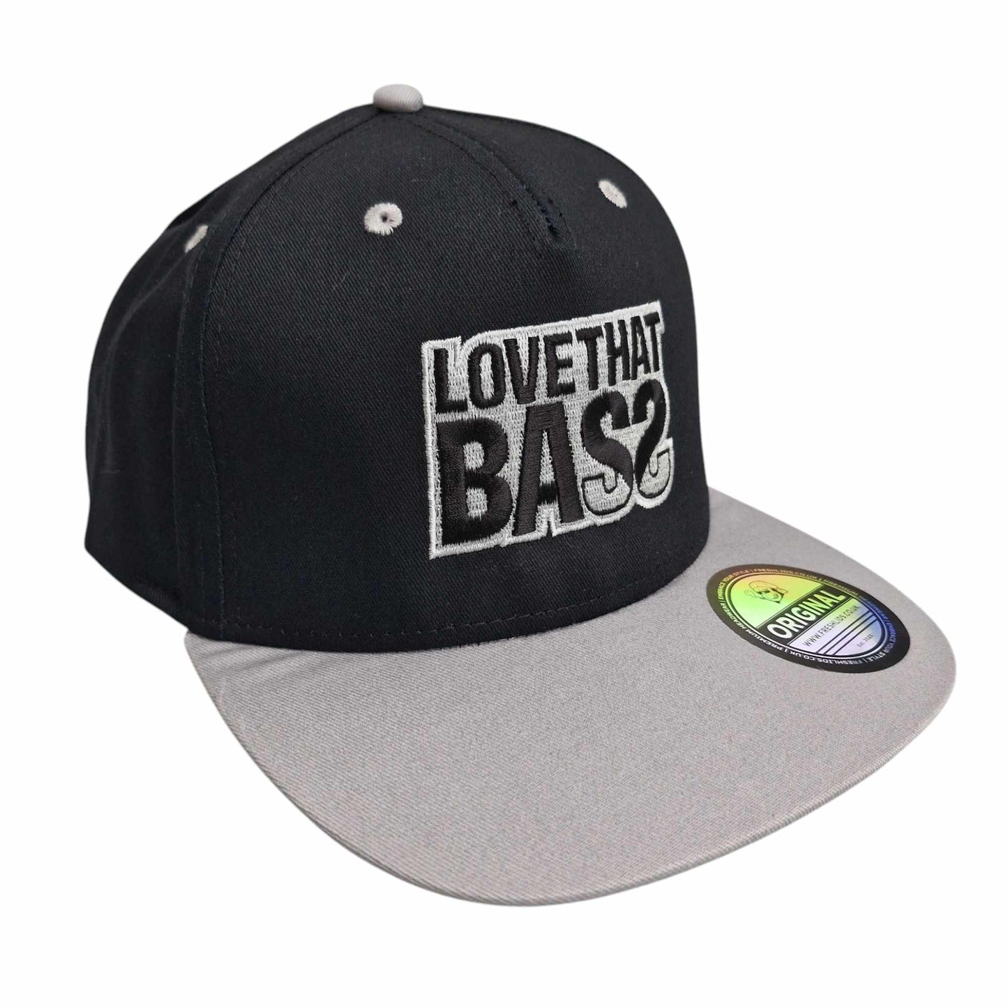 Love That Bass Contrast Snapback - Grey