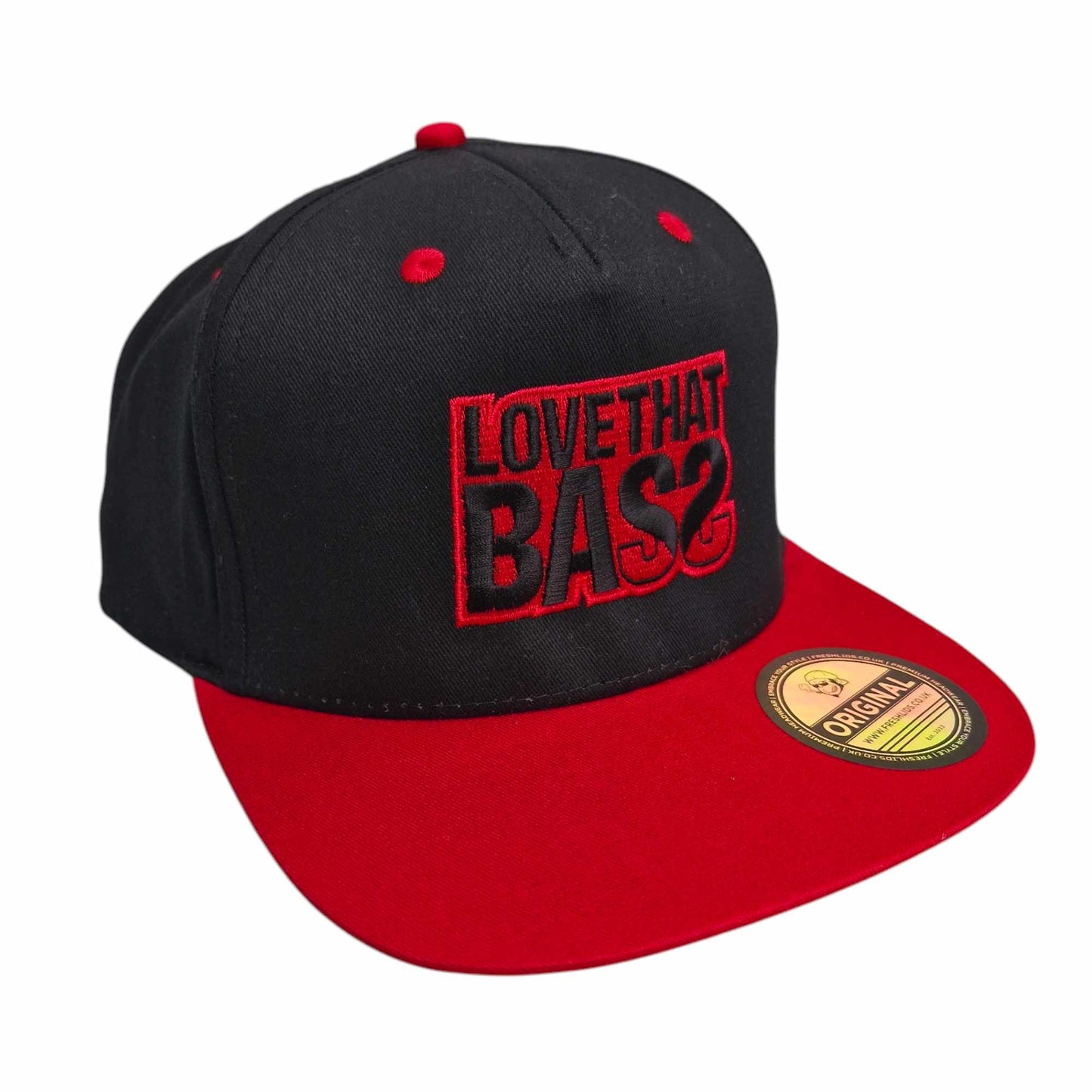 Love That Bass Contrast Snapback - Red