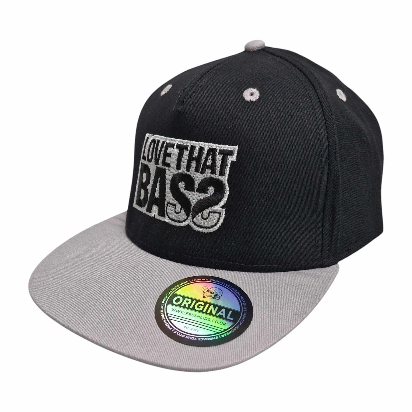 Love That Bass Contrast Snapback - Grey