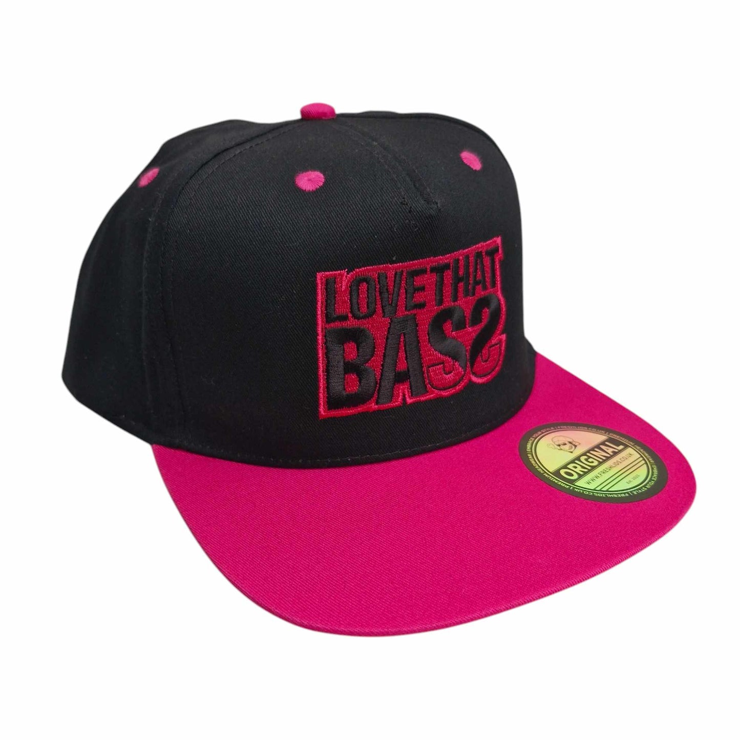 Love That Bass Contrast Snapback - Pink