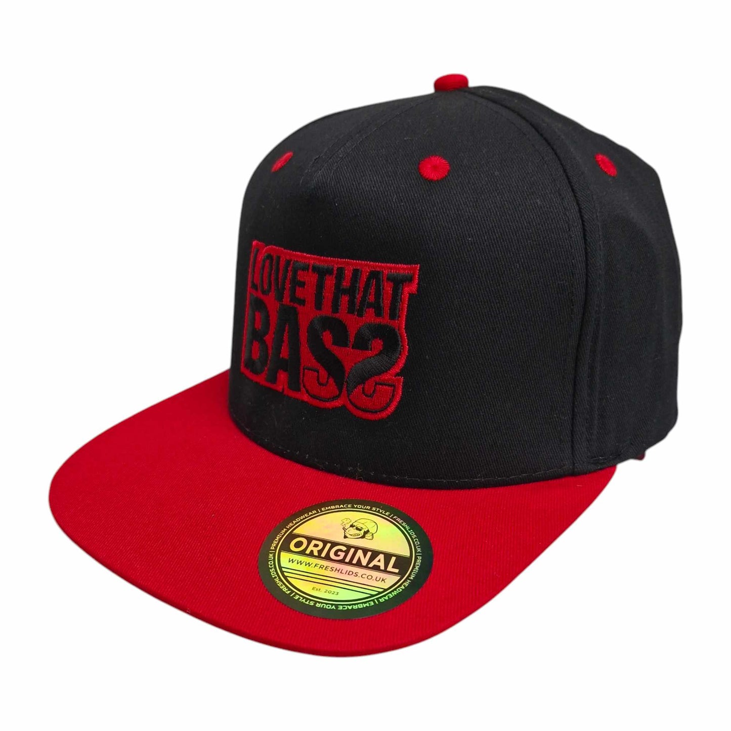 Love That Bass Contrast Snapback - Red