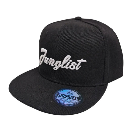 Junglist Script Snapback - Black