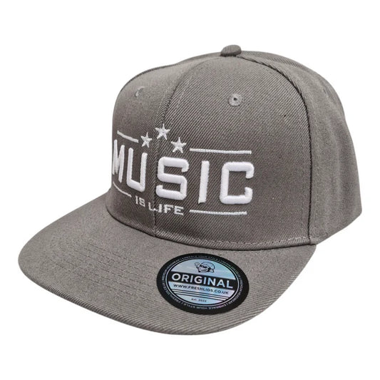 Music Is Life Snapback - Grey