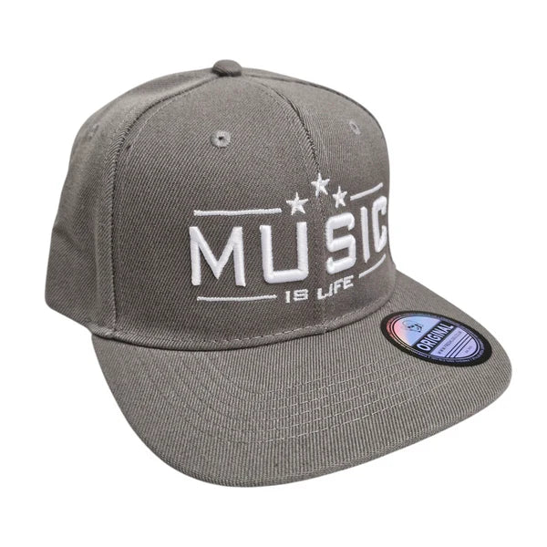 Music Is Life Snapback - Grey