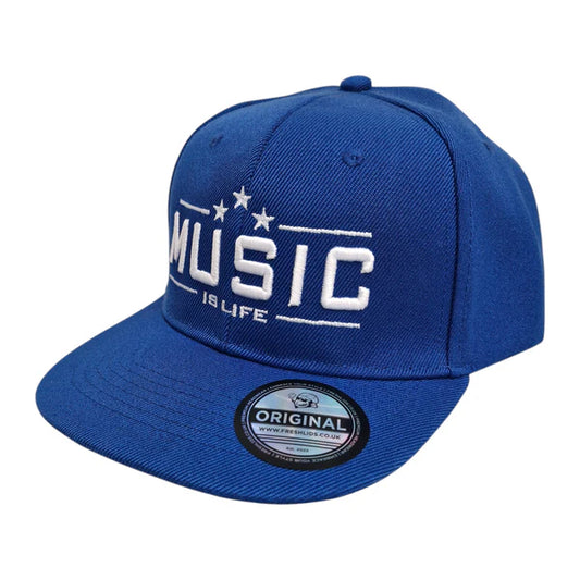 Music Is Life Snapback - Royal Blue